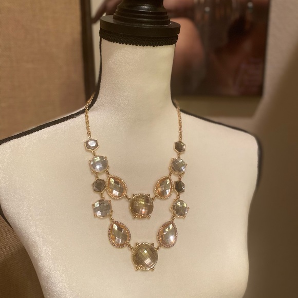 📿INC International Gold-Tone Puff Stone Statement Necklace & Bracelet - Picture 6 of 14